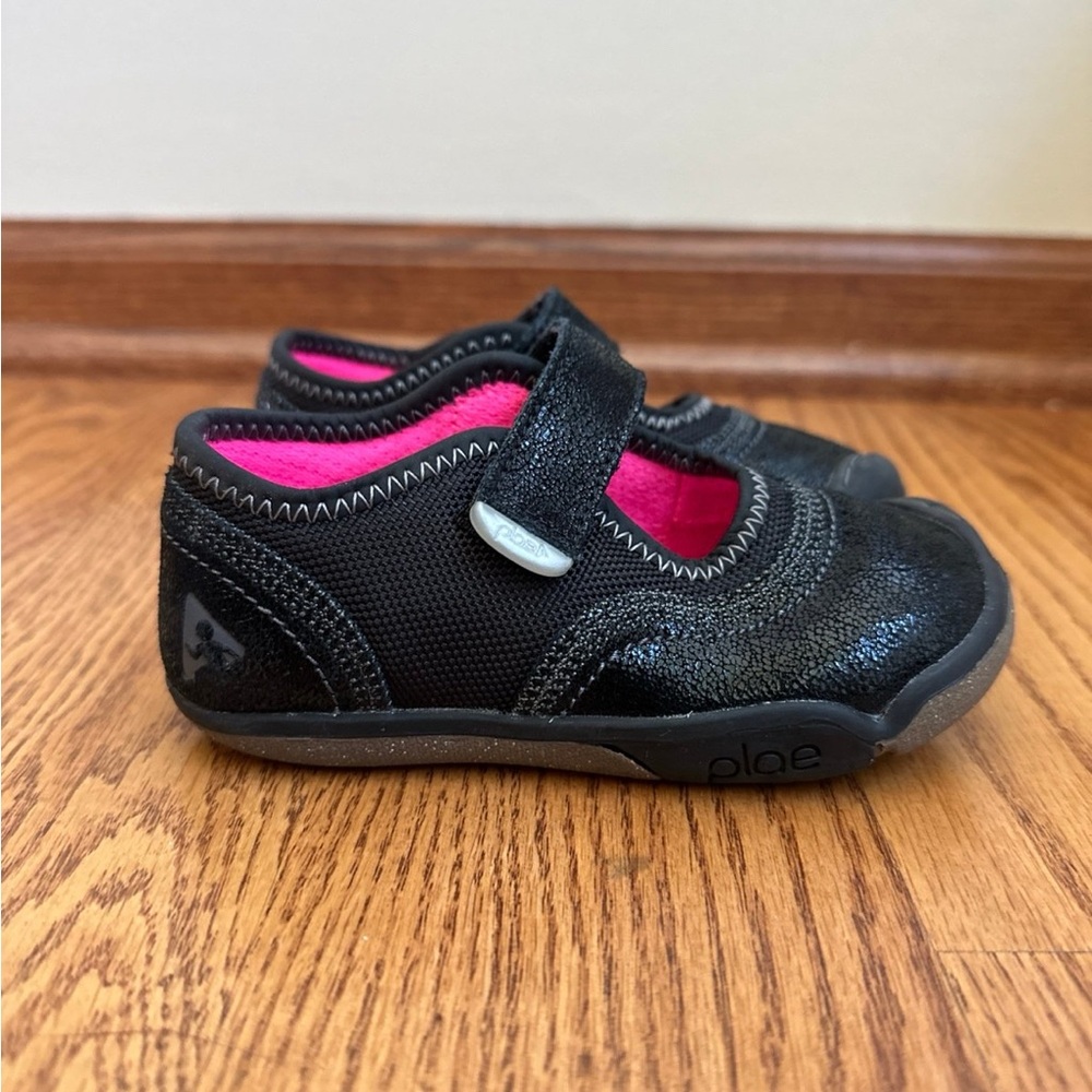 Plae Emme Shoes Girls 8.5 Black Shimmer